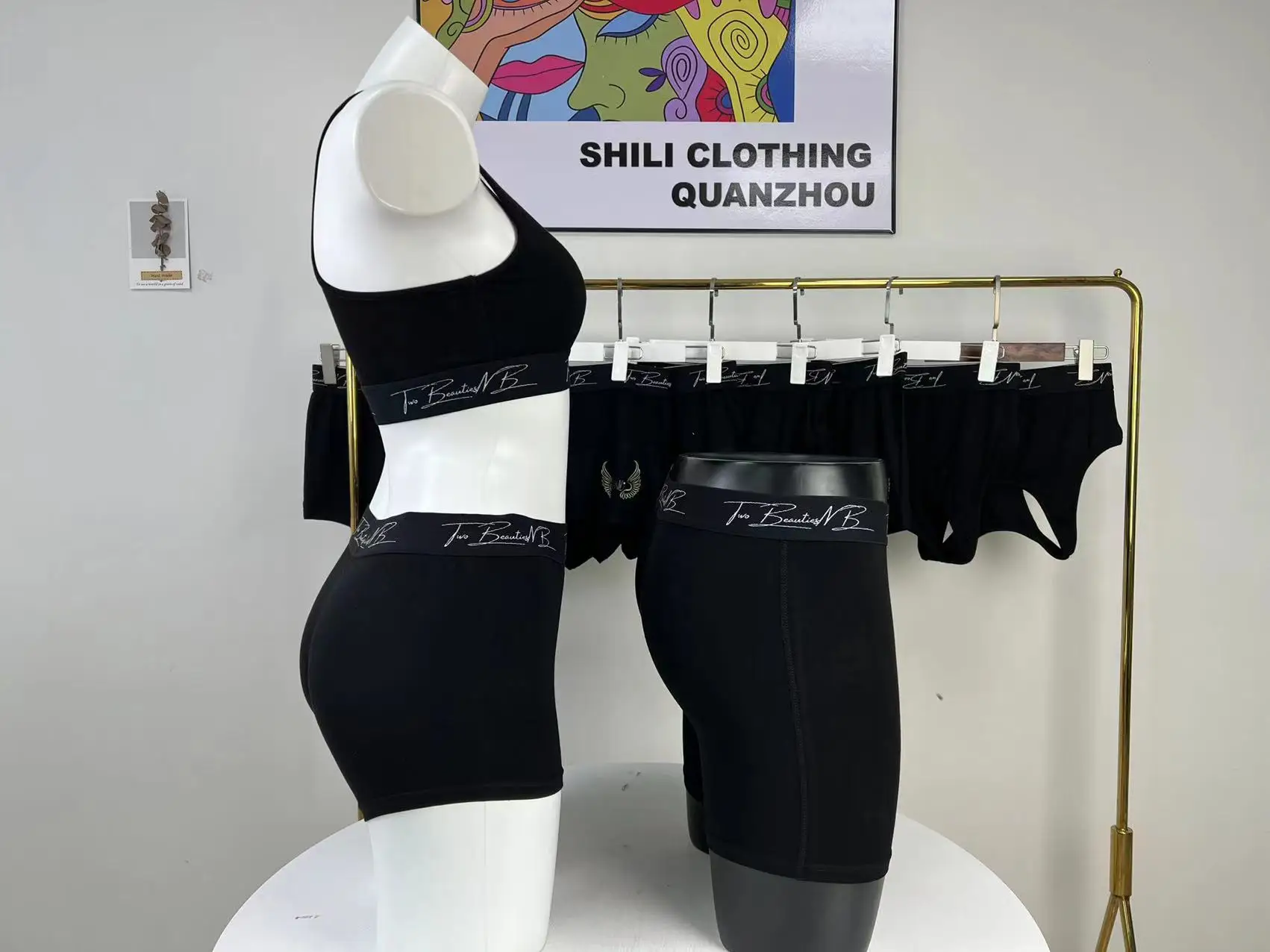 Wholesale No Moq Custom Logo Men Boxer Briefs Cotton Colorful Men Underwear Custom Open Front Long Boxer For Men