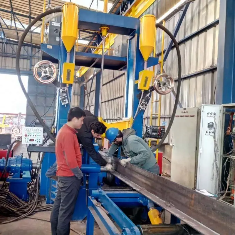 3 in 1 Steel Beam Assembly Straightening Welding Combined H Beam Welding Machine for Steel Structure