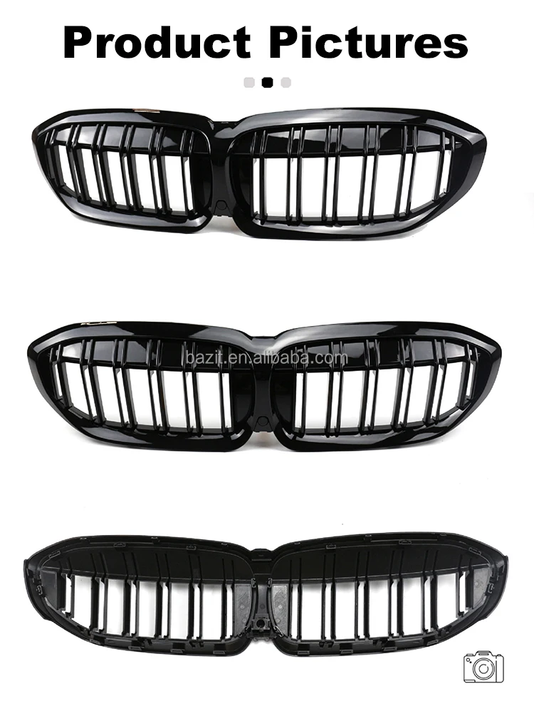 3 series G20 G28 2020+ ABS glossy black dual line kidney front grille double slat G20 front grille for BMW G20 G28