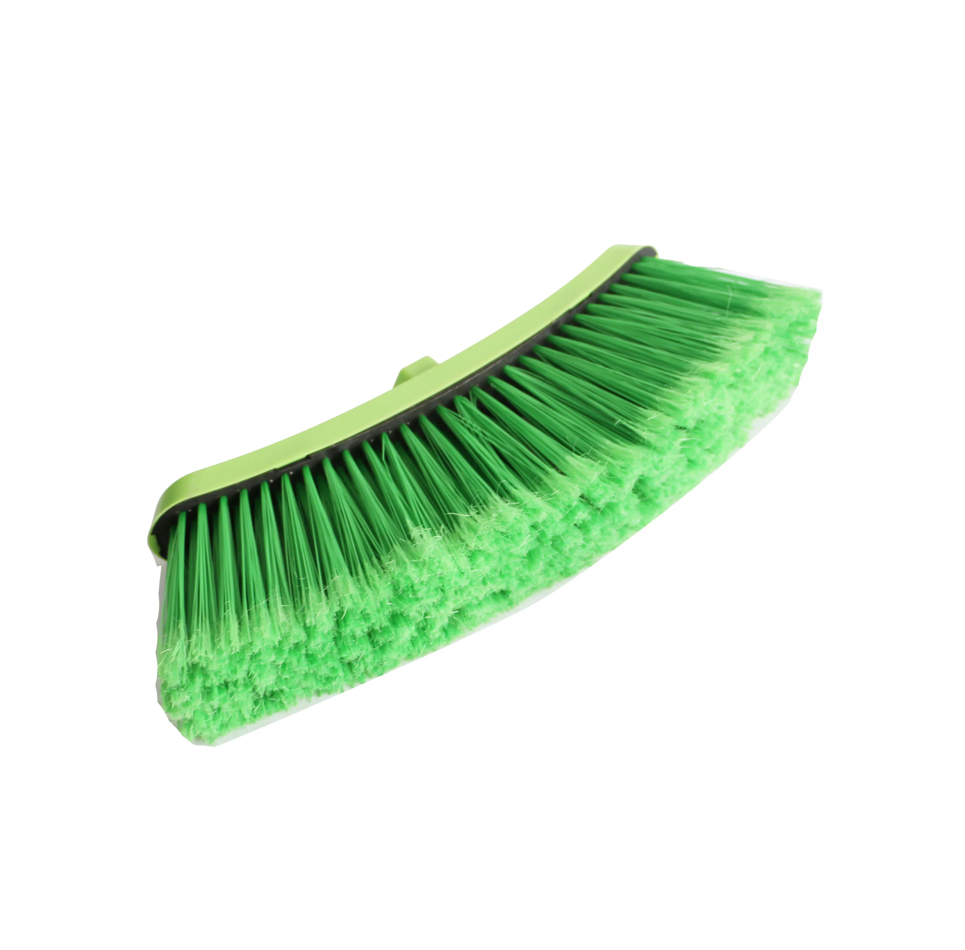 big size  hard bristle  plastic broom with long handle for indoor and outdoor cleaning escoba plastic
