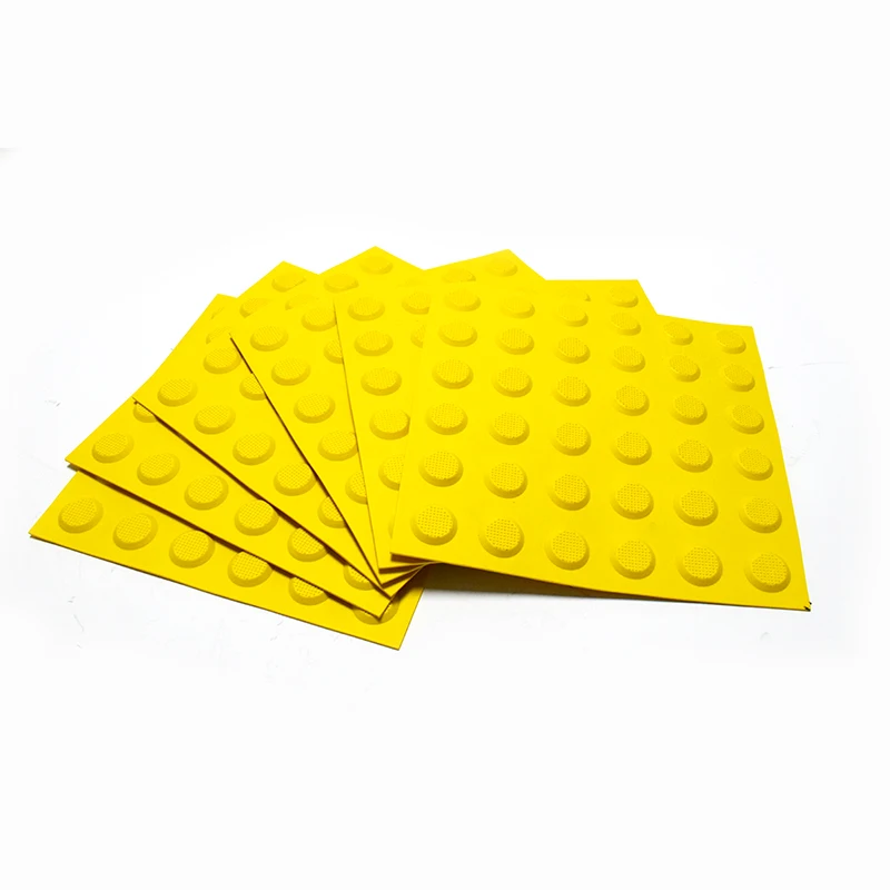 Rubber Plastic Anti Slip Environmental Blind tile Resilient Flooring Outdoor Tactile Indicator