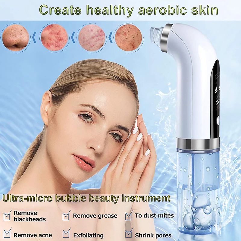 Small Pores Cleaner Bubble Blackhead Remover With Strong Vacuum Suction