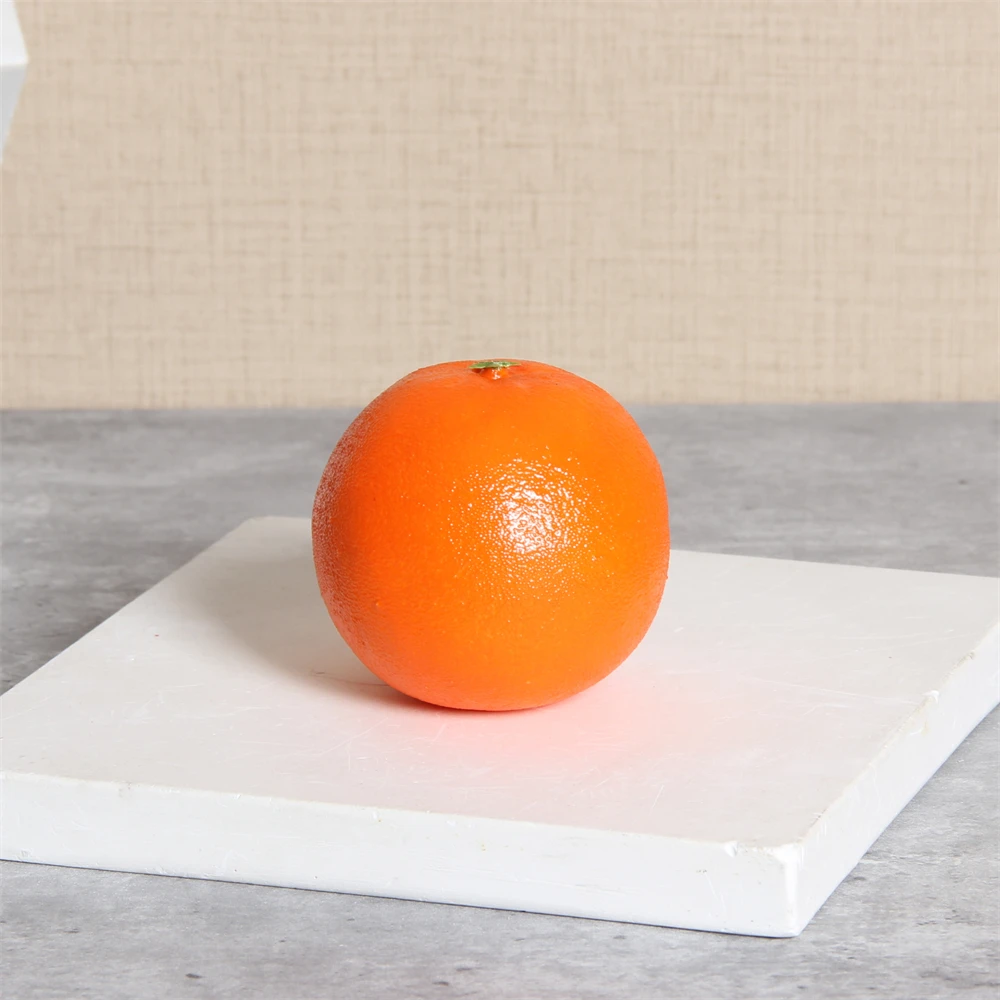 Wholesale Hot Kitchen Decoration Foam Material Artificial Orange Fruits For Teaching Photography Props