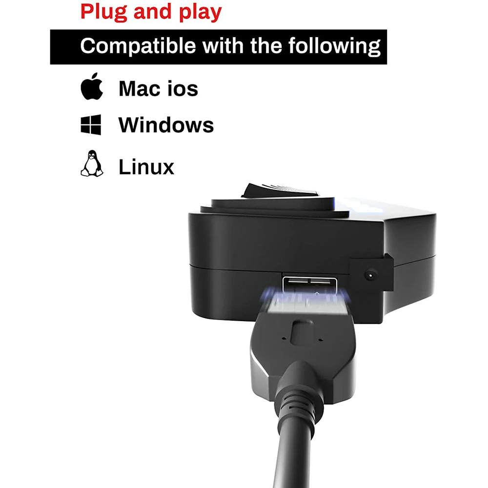 High Quality Multi Port USB Splitter 7 Ports Usb 2.0 7 In 1 USB-C Pd HUB With High Speed ON OFF Light Switch