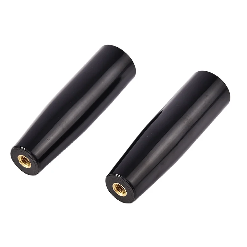 Black color bakelite  Long Tapered Knob Brass Tapered plastic grab Handle cover