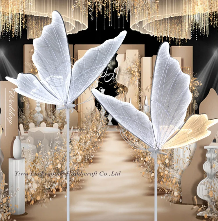 LT220083 красивая бабочка свадьба дорога свинцовый свет свадебное событие декоративный свет