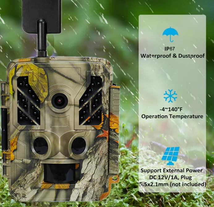 2.4Inch TFT Outdoor Wildlife Hunting Camera Waterproof Trail Camera Night Vision CMOS Sensor SD Memory Card