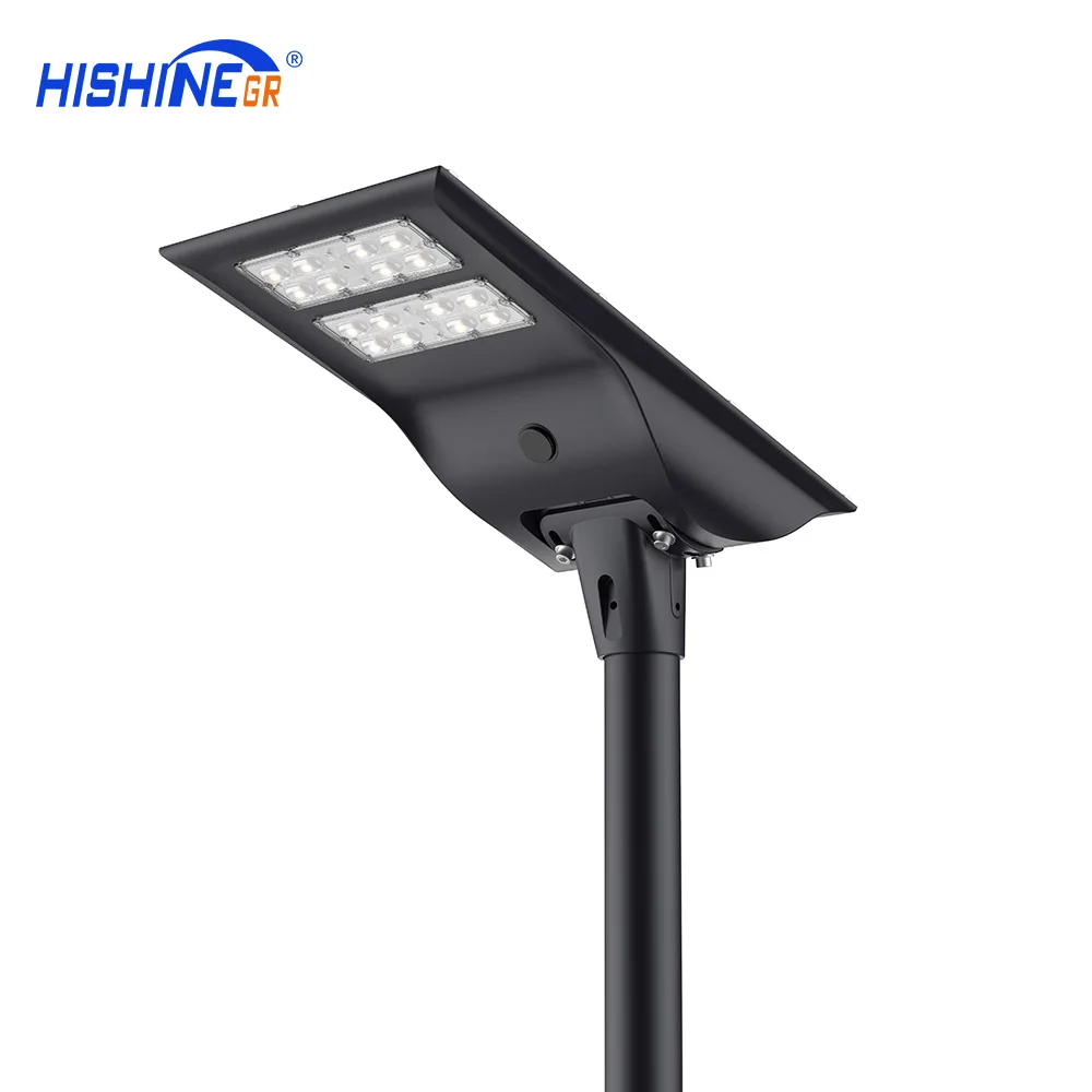 Outdoor Waterproof High Lumen Energy Saving All In One Integrated Road Smart Led Solar Street Light 60W Cold White