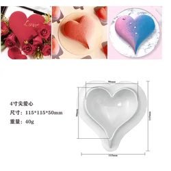 Heart Shape Silicone Molds Non-stick Chocolate Candy Molds Silicone Baking Molds for Fondant Pudding