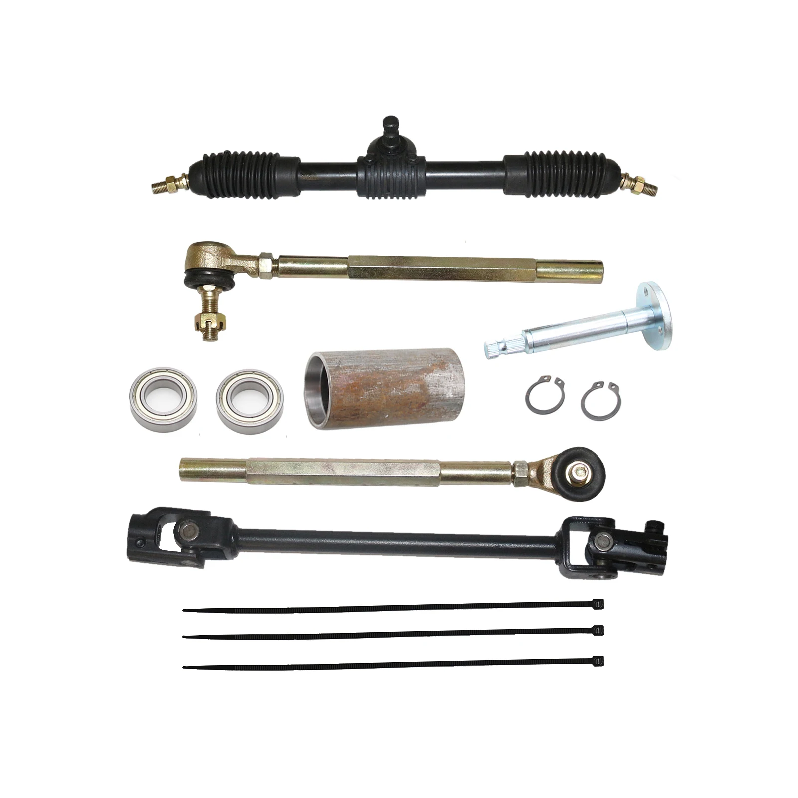 High Quality Tie Rod Rack Adjustable Shaft Kit fit for Go Kart Go Cart ATV UTV 110cc 125cc 140cc 150cc