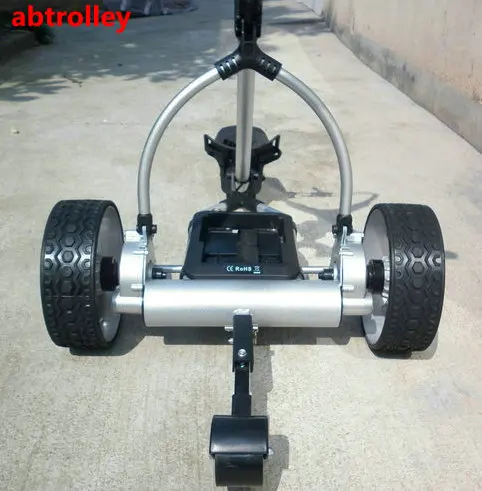 
Follow me remote control golf caddy with seat Germany design golf trolley 