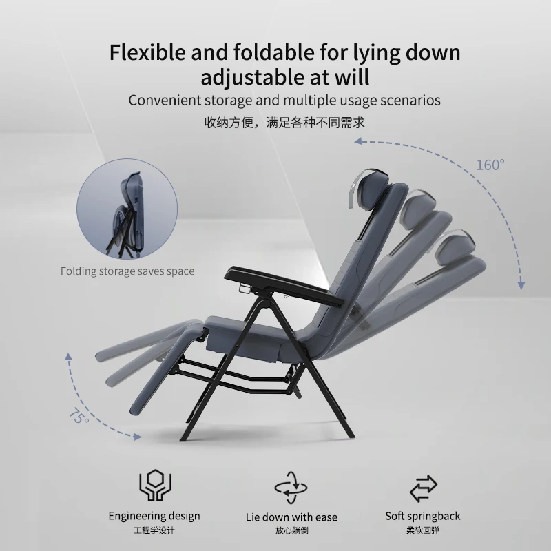 Body massager Folding Shiatsu Massage Chair With Adjustable Backrest And Back Heating Full OEM customization Electric Massage