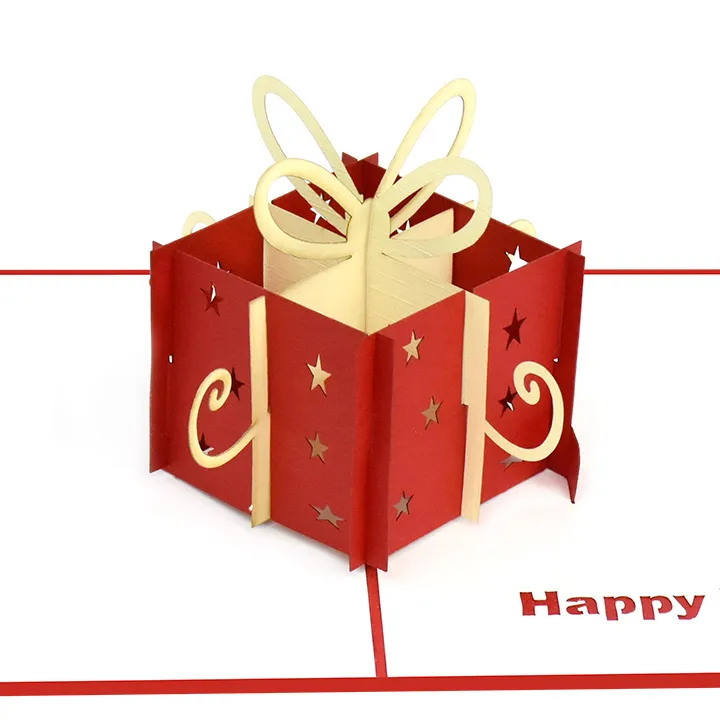 Beautiful Birthday gift 3D Pop up greeting card Vietnam Handmade Lasercut Cheap price Kirigami