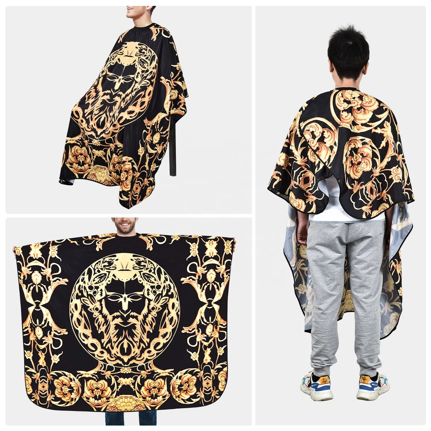 Professional Barber Cape, Large Hair Cutting Cape Barber Accessories Perfect for Hair Stylists