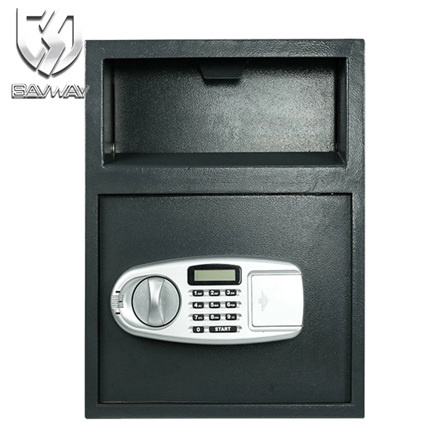 Hot sale steel Cash drop safe box depository safe with digital lock bank security deposit safe