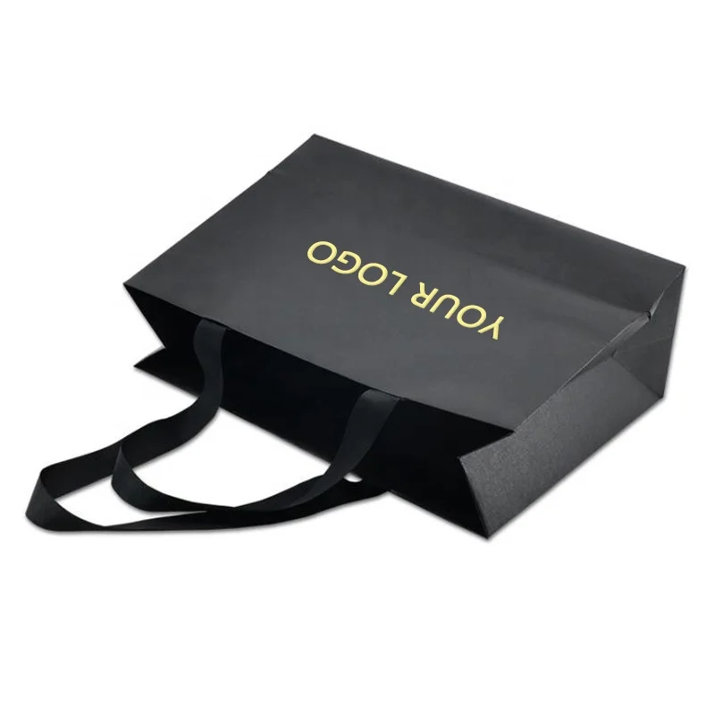 promotional wholesale cheap custom logo luxury paper clothes jewelry garment boutique packaging wedding gift bags for shopping