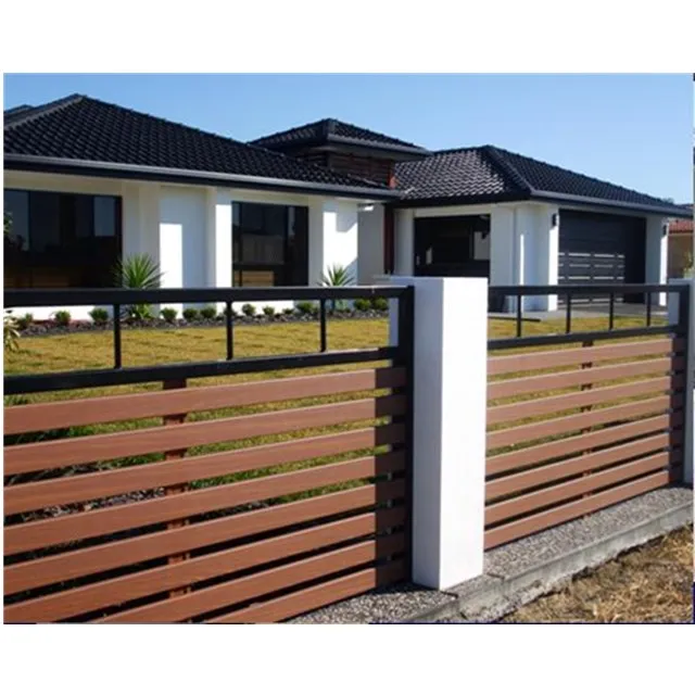 unifloor outdoor retractable wpc composite wood fence panel garden strong plastic panels boards