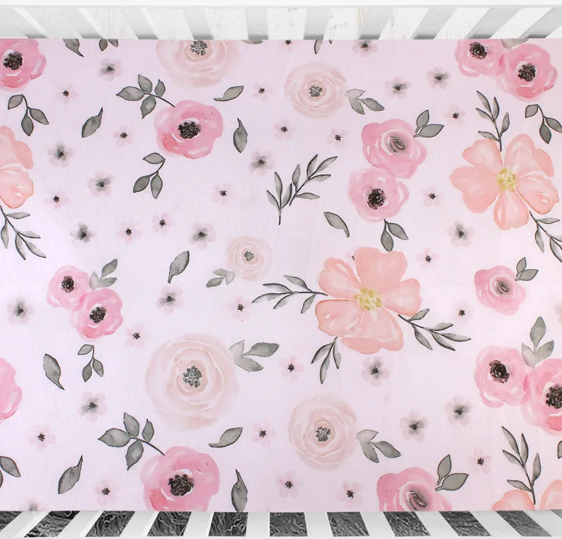 Kid bedding sets ropa de camas draps children infant changing pad toddler boy girls diapers  mat newborn baby bed sheets