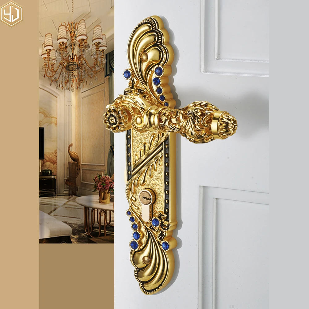 Luxury American Wooden Door Zinc Alloy Lock Silent Door Lock Universal Lock Wholesale