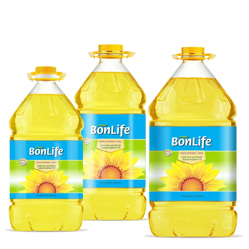 Подсолнечное масло Bonlife 5 л сертифицировано кошерное домашнее животное Произведено в