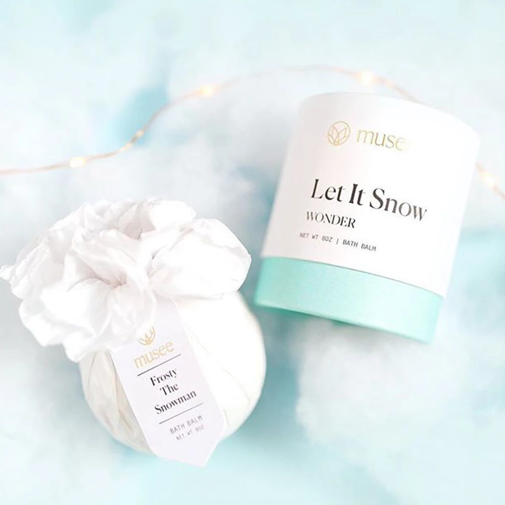 Custom Logo Cardboard Craft Paper Round Tube Bath Bombs Soap Packaging Cylinder Gift Box