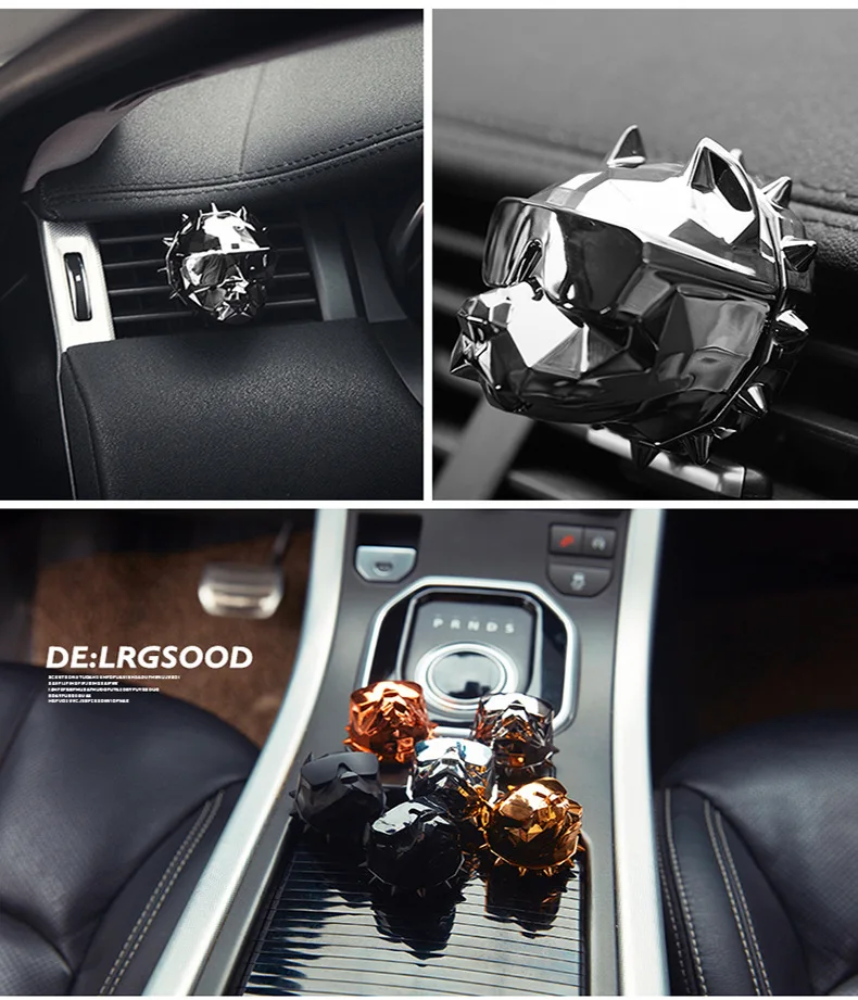  Creative Bulldog Car Air Freshener Auto Cool Box Perfume Refill Good Smell Fragrance Scent
