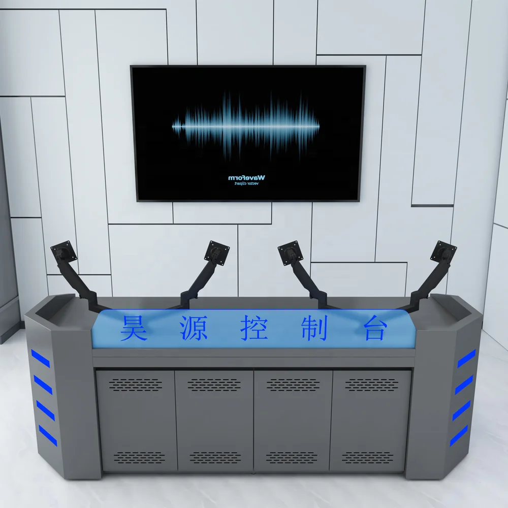 Светодиодный командный центр безопасности монитор консольный стол источник Заводская индивидуальная мебель для офисных рабочих станций