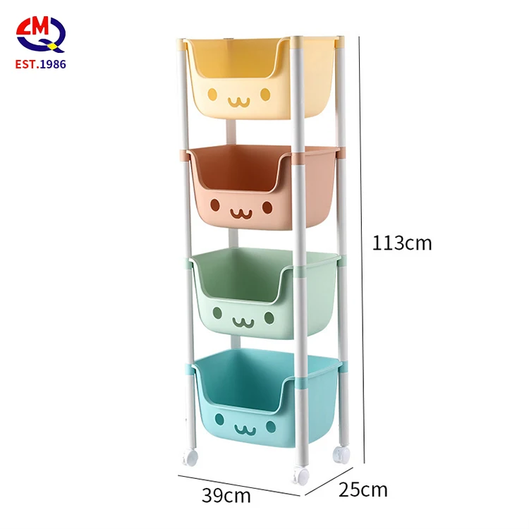 Custom Plastic Kids Furniture Book Shelf Baby Chest Corner Cupboard Rack Drawer Toys Storage Bookshelf Children Cabinets
