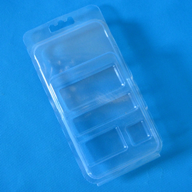 manufacturer custom clear plastic clamshell gift card blister packaging for battery