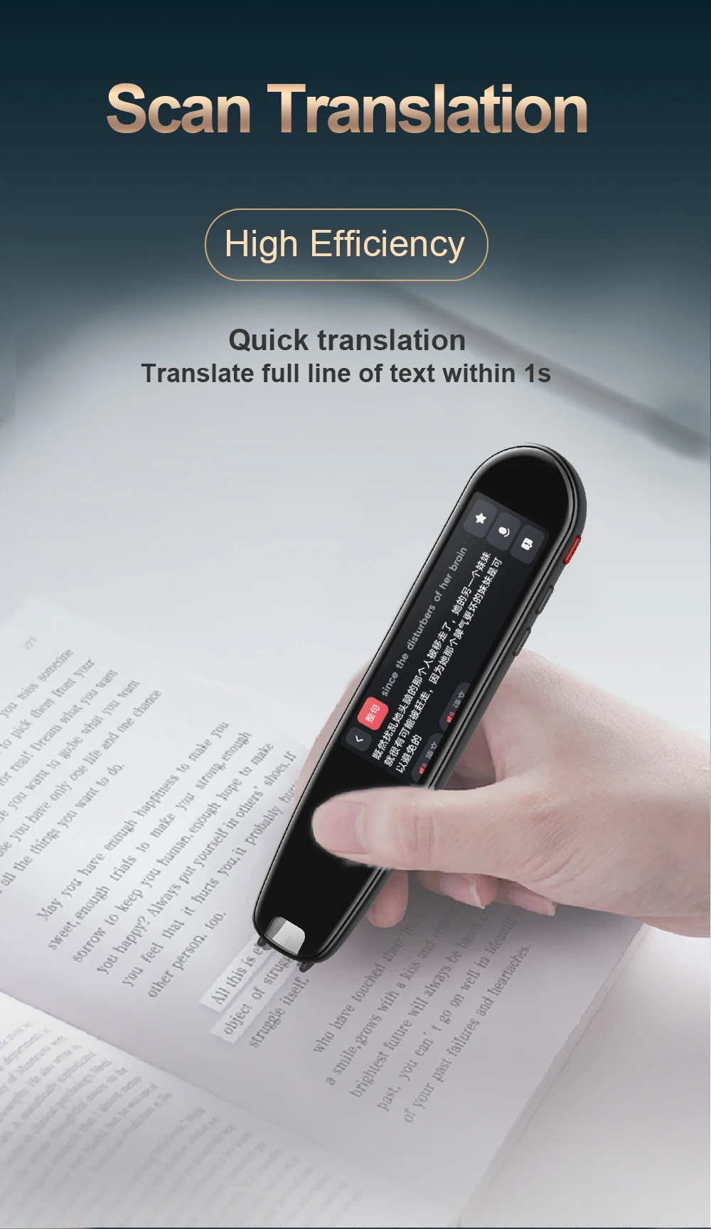 Portable Real Time Smart Translators Electronic Dictionaries Language Scan Translator Device Voice Scan Reader Translation Pen