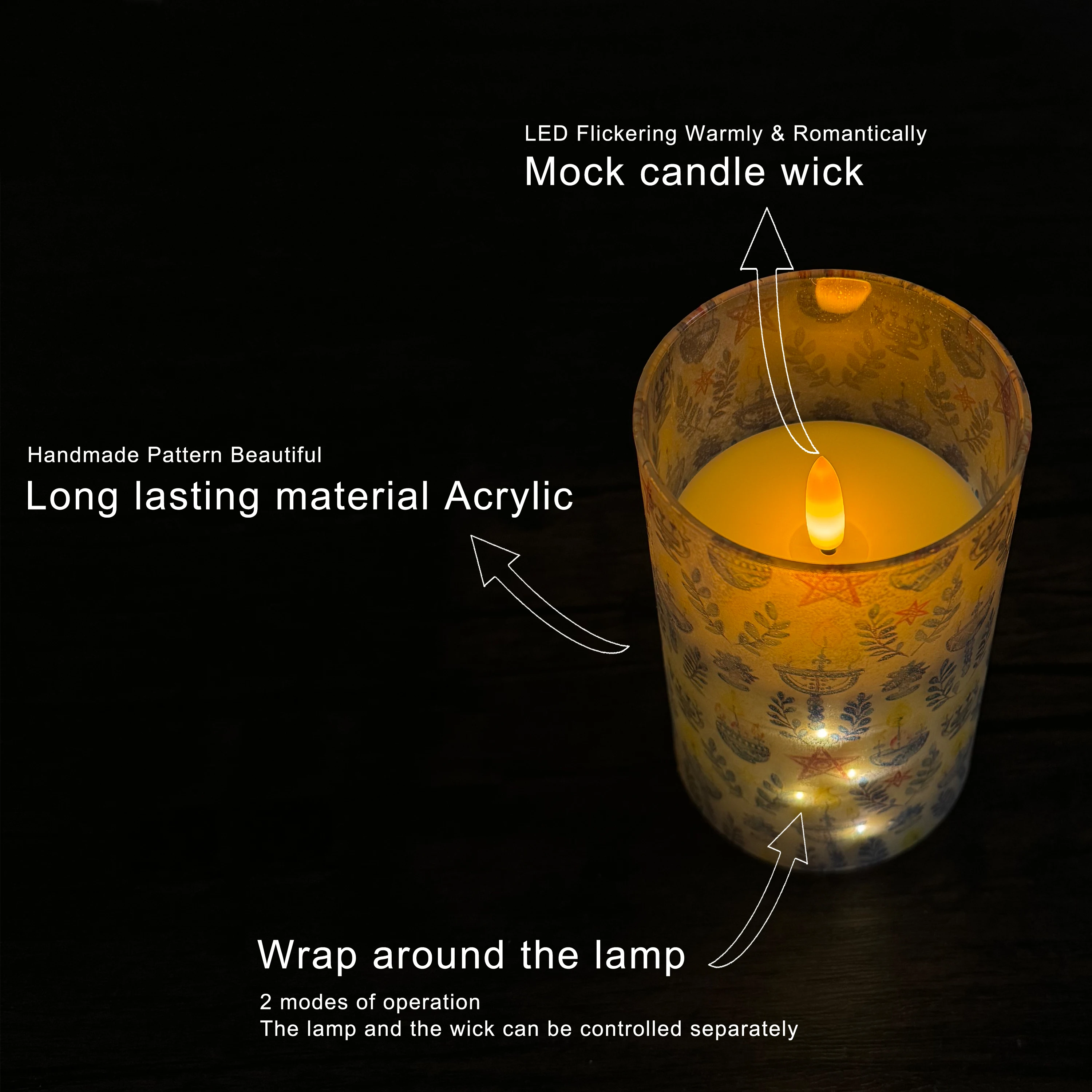 3 шт. светодиодные свечи