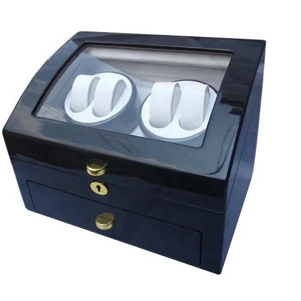 Watch rotating showcase  2 watch winder  automatic watch winding box