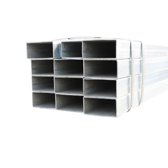 hot rolling carbon steel China supplies Q195 mild steel galvanized square pipe/rectangular hollow steel pipe