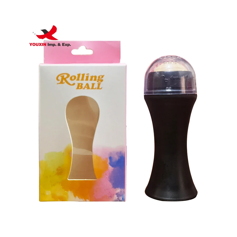 Hot Sale Face Oil Control Roller Reusable Massager Facial Skin Care Tools Natural Volcanic Stone Oil Absorbing Roller
