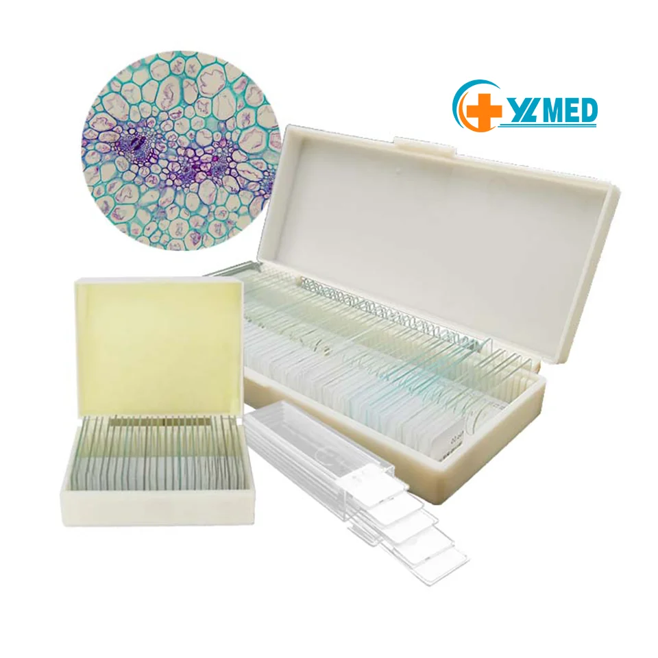Prepared microscope slides for medical biology teaching 25 microscope slide specimen education training kit