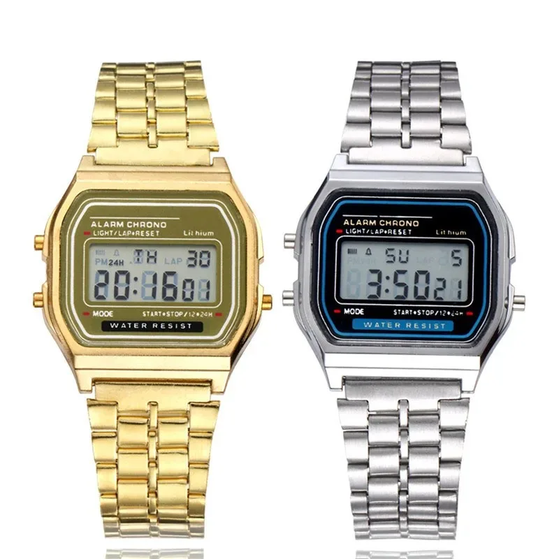 Wholesale Fashion Luxury Stainless Steel Sport Mens Wrist Digital Watches