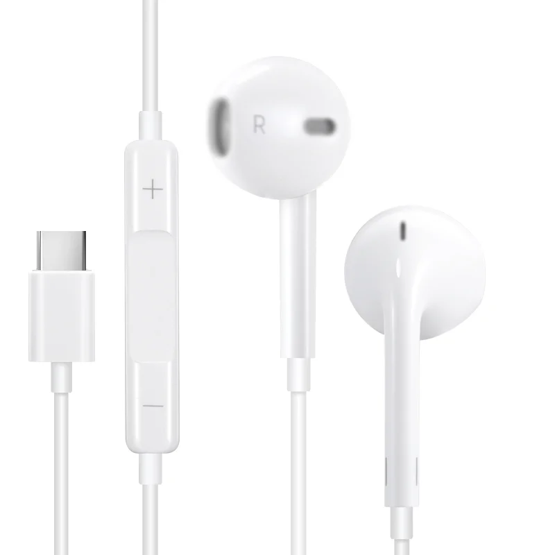 
in-Ear Type C jack wired Earphones USB C Headphones Stereo Surround Earbuds with Micro TPE for huawei for samsung 
