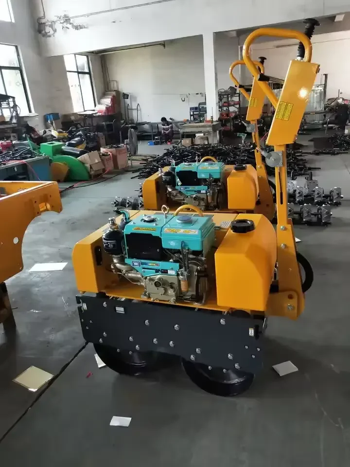 Small Single Drum Diesel Gasoline Hydraulic Rubber Tire Soil Asphalt Compactor Compacting Road Roller Machine