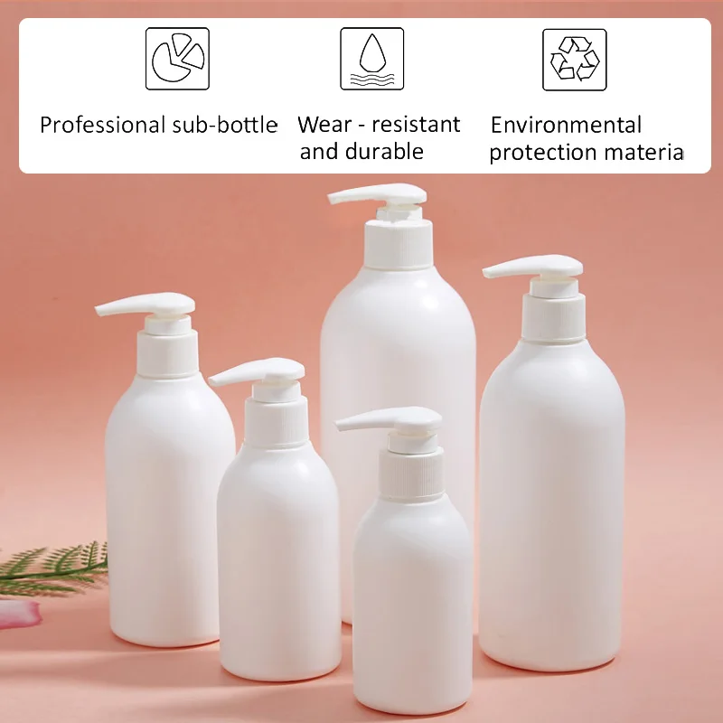 100ml 250ml 300ml 500ml White Plastic Pet Amber Foaming Square Bottles For Body Lotions