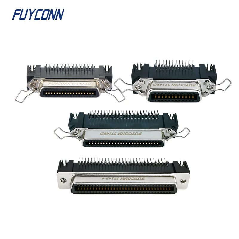 Right Angle Solder Dip 57LE-10 57LE-20 57LE-40 57LE DDK Connectors, Female Receptacle 90 degree PCB Centronic Connector
