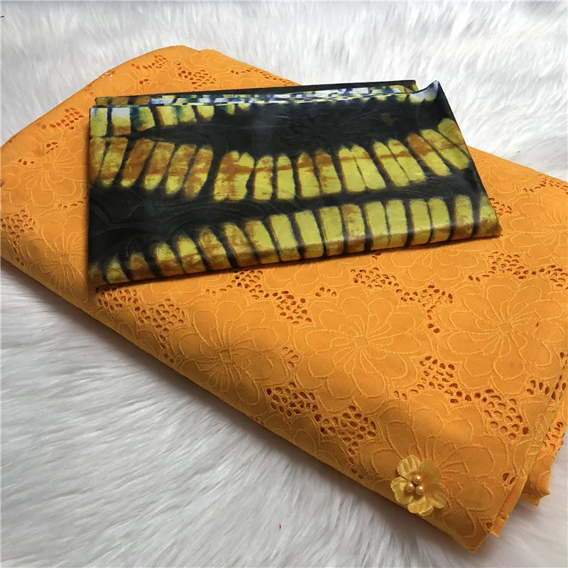 Hot sale African Guinea Bazin Brocade Damask Fabric with Embroidery Swiss Lace for Femme Bazin Riche Brode Fabric 5+2.5yard/set