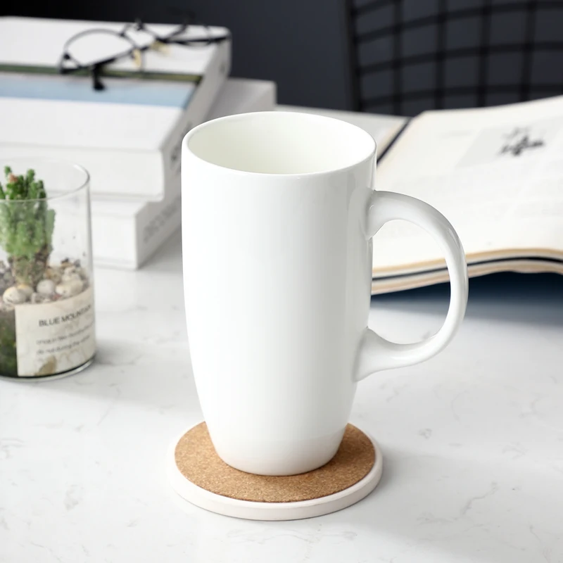 Hot Sale wholesale large white nordic customized ceramic coffee Mug for printing