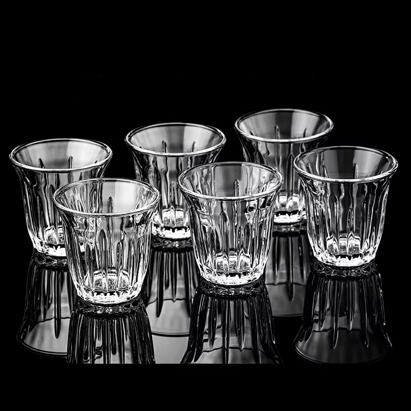 Factory custom branded beer glasses modern small beer mug glass mugs wholesale price beer cup 100ml and 160ml capacity for bar