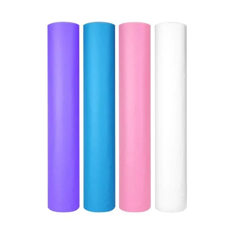 Customized Nonwoven Disposable Massage Bed Sheets for Spa White Pink Blue Breathable Bed Sheet Roll