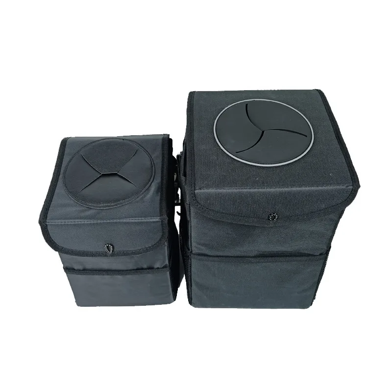 Wholesale car seat storage bag oxford foldable waterproof & leakproof dustbin multifunctional Car garbage bag