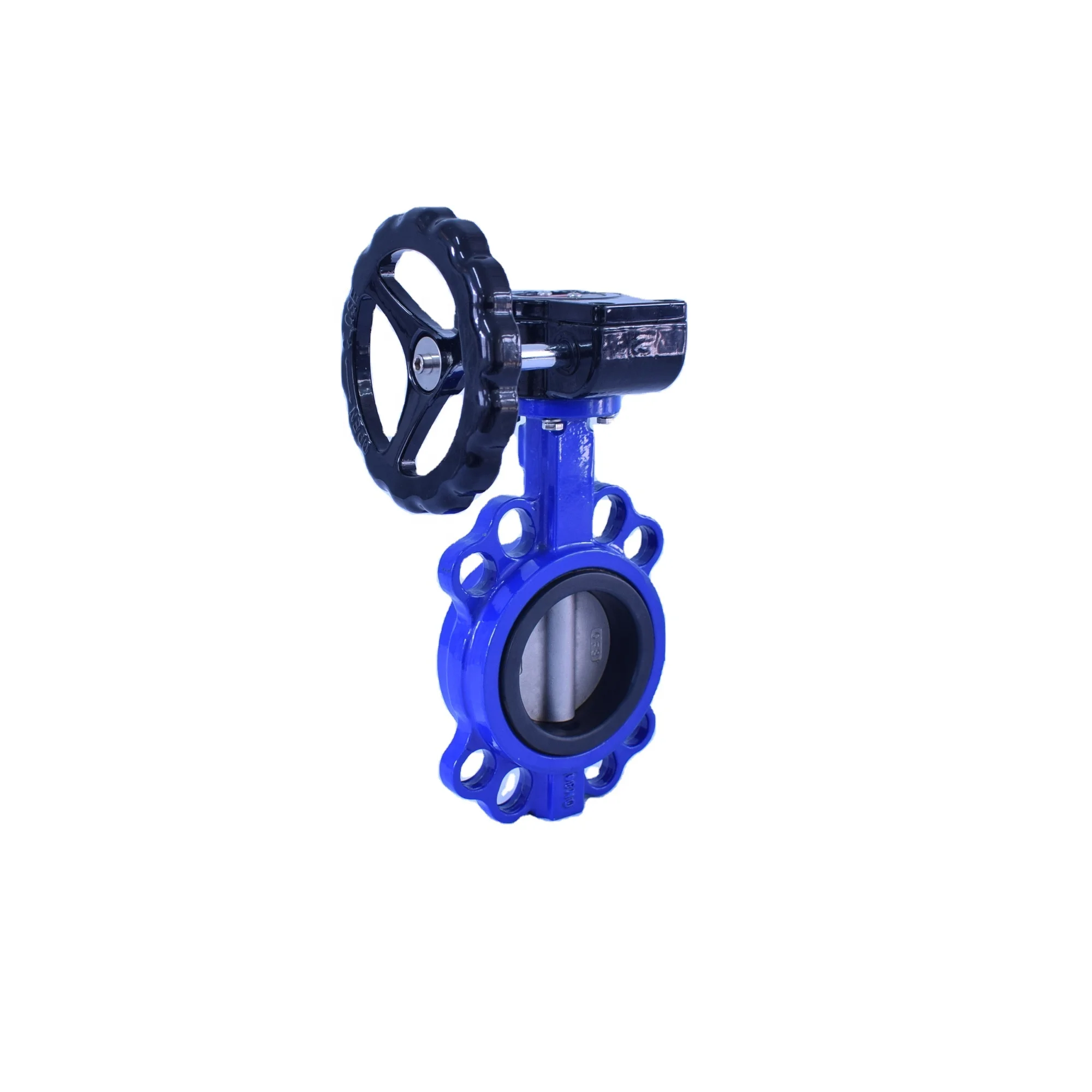 Electric actuator 240 Voltage AC dn 300 12inch cast iron high-temperature wafer butterfly valve