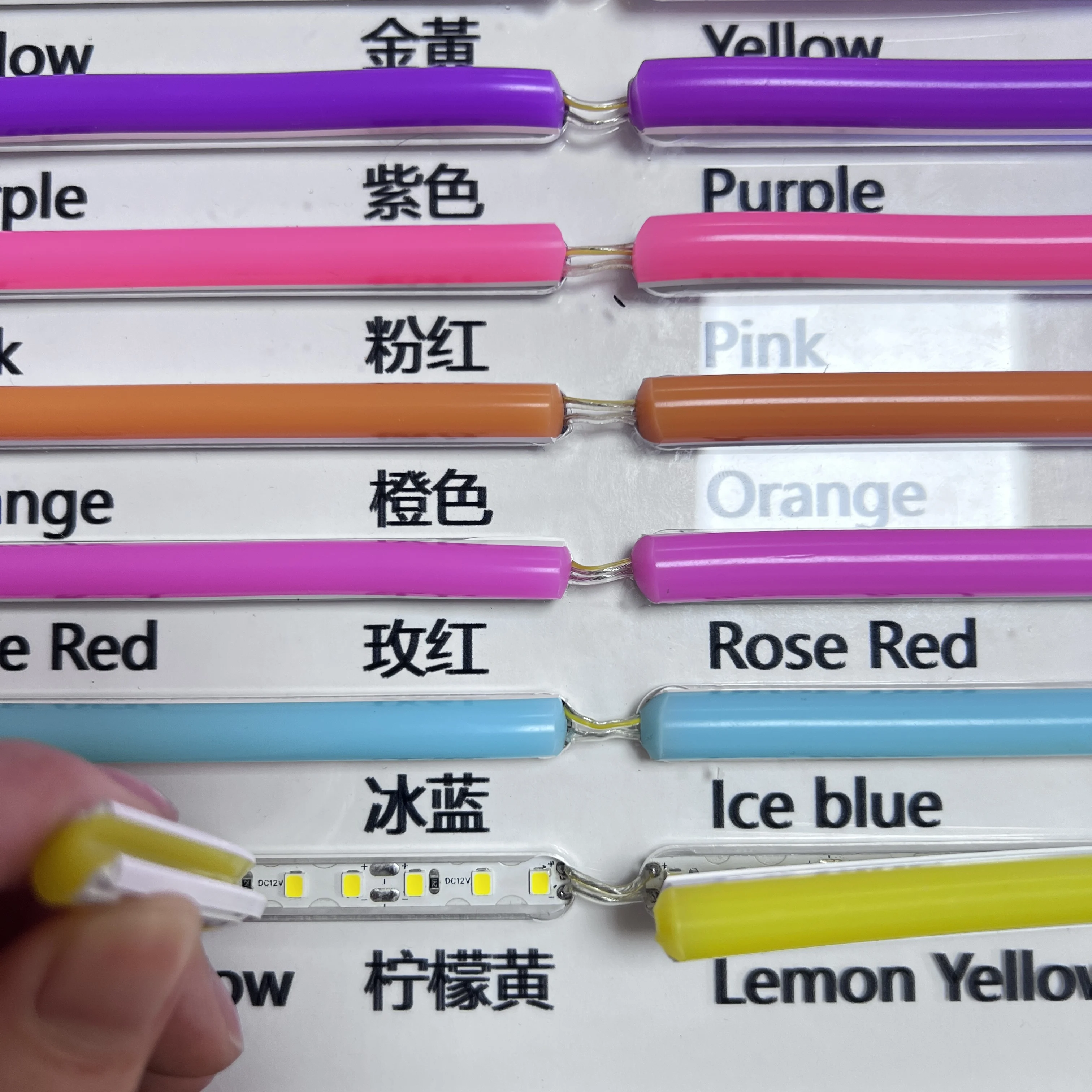 New generation separently neon tubes 6mm 8mm 12mm pure silicone 12V flexible strip lights silicone flex  led neon lights
