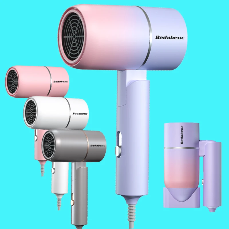 OEM Folding Hairdryer 220V-240V 750W With Carrying Bag Hot Air Anion Hair Care For Home MIni Travel Hair Dryer Blow Drier