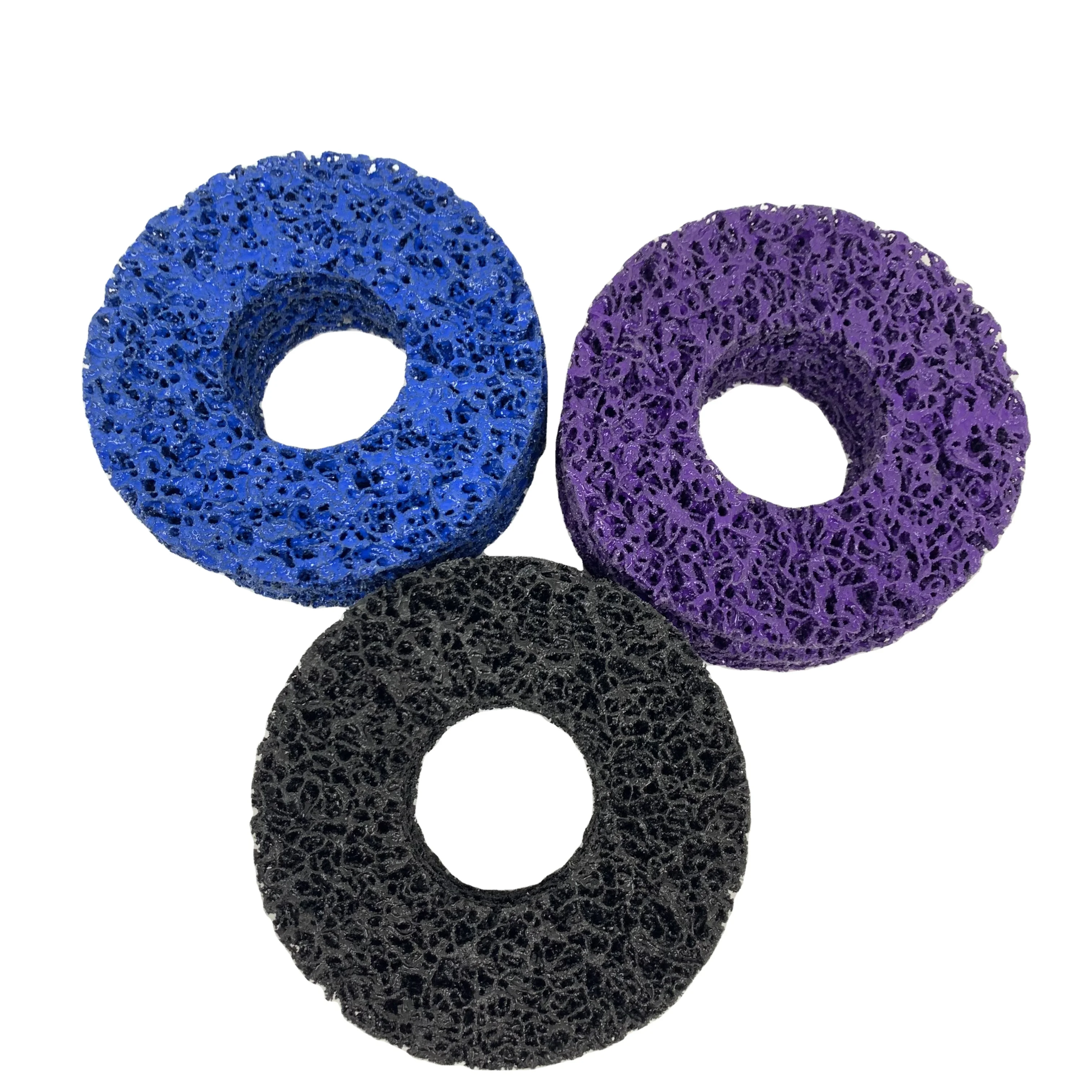Factory Wholesale 4.5' Purple Blue Black Clean and Strip Disc for Paint Rust Removal