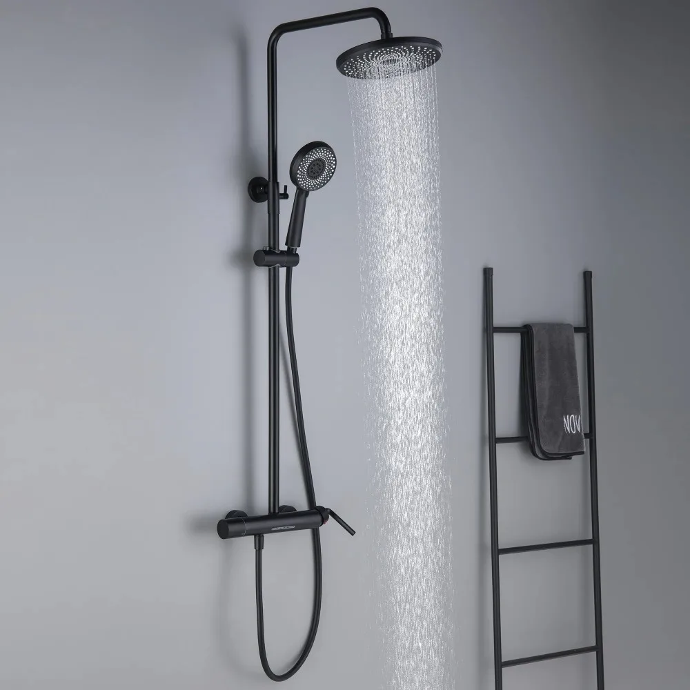 Popular Brass Shower Mixer Wall Mounted Slide Bar Three Functions Bathroom Shower Set With Handheld